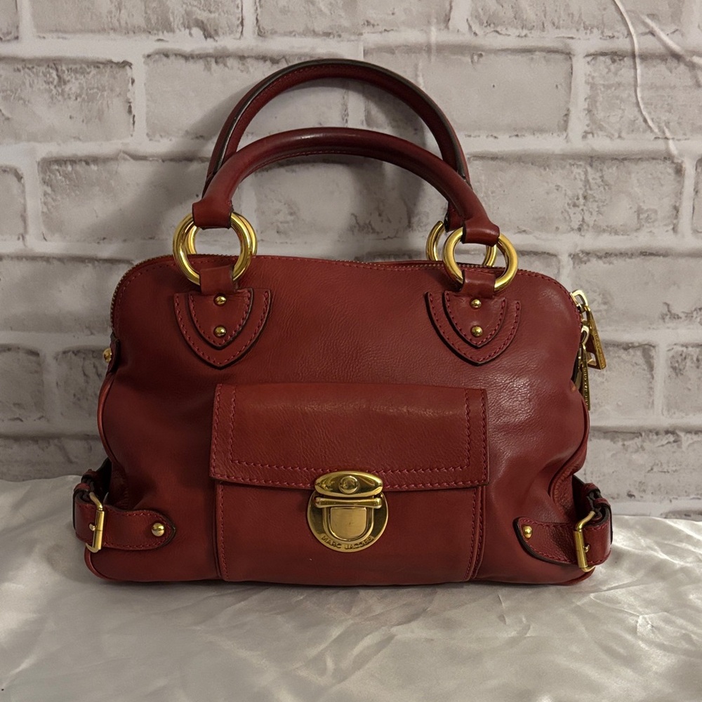 Vintage Marc Jacobs Made in Italy Red Leather Handbag